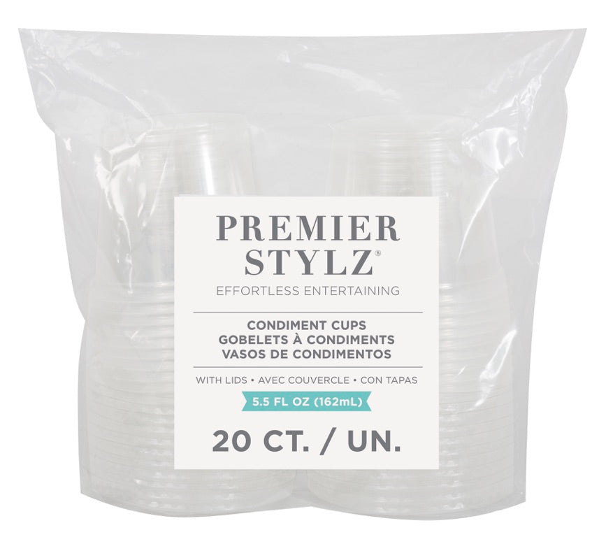 Condiment Cups with Lids 5.5oz 20ct