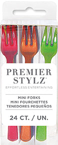 Plastic Mini Fork Picks 24ct