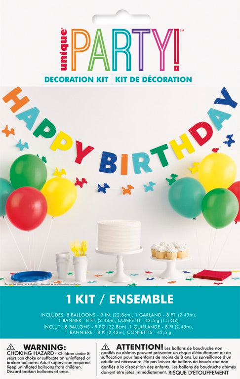 Balloon Dog Birthday Latex Balloons & Decorations Kit