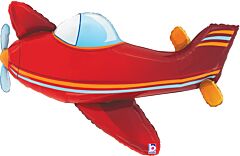 #238 Red Airplane 37in Supershape