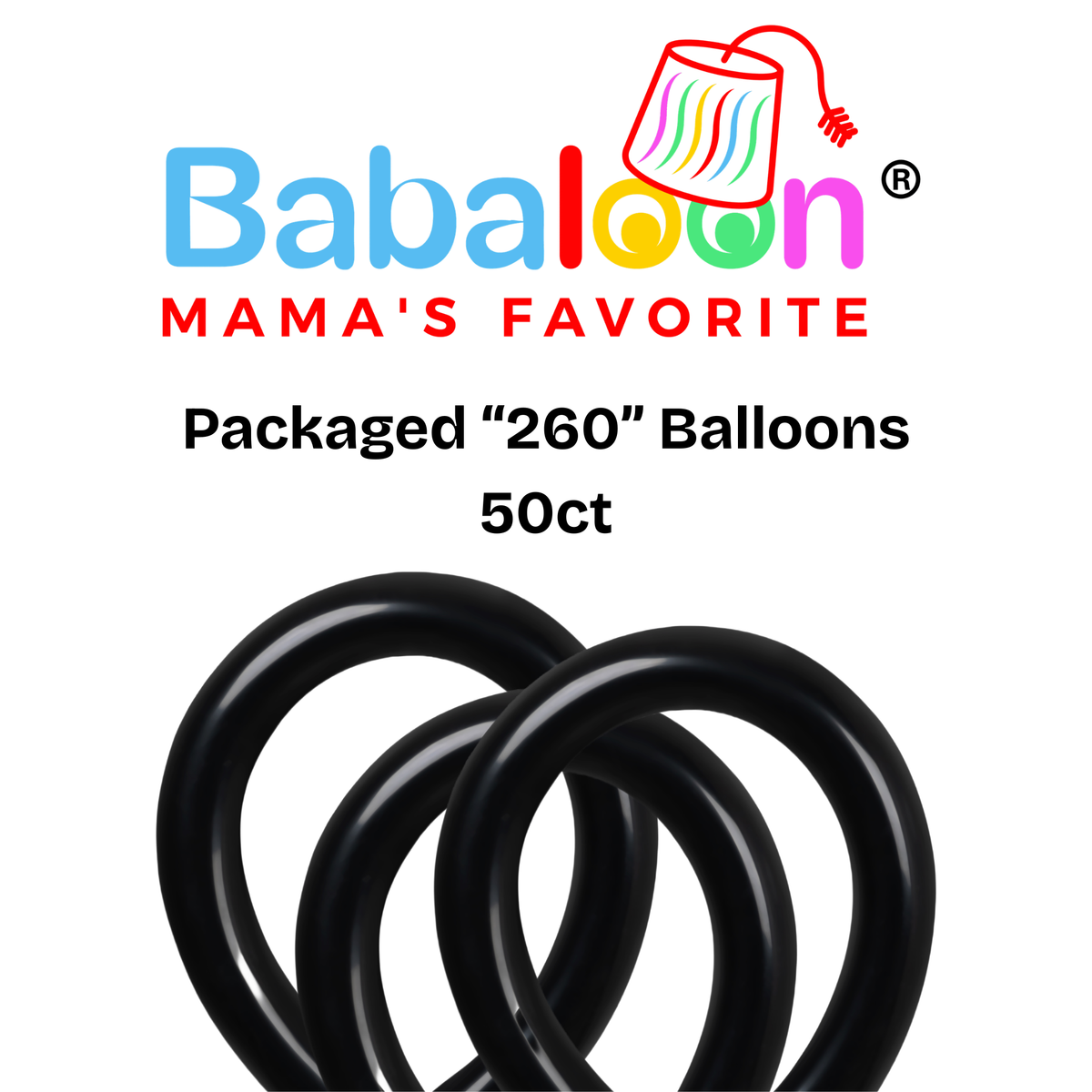 "260" Twist & Shape Balloons 50ct - Not Inflated