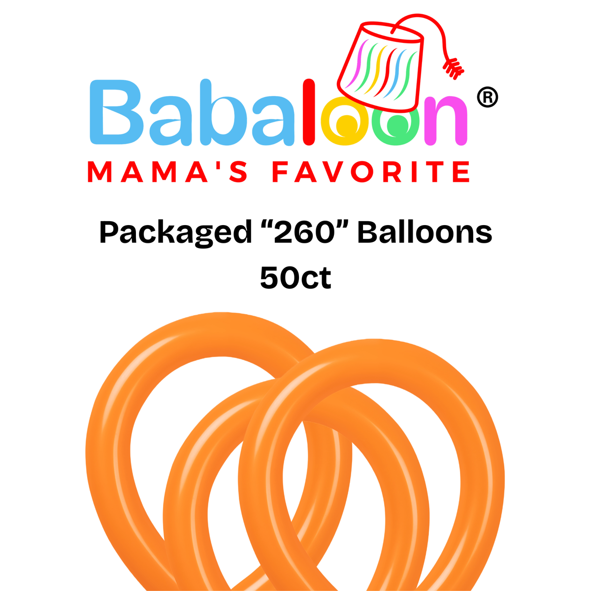 "260" Twist & Shape Balloons 50ct - Not Inflated