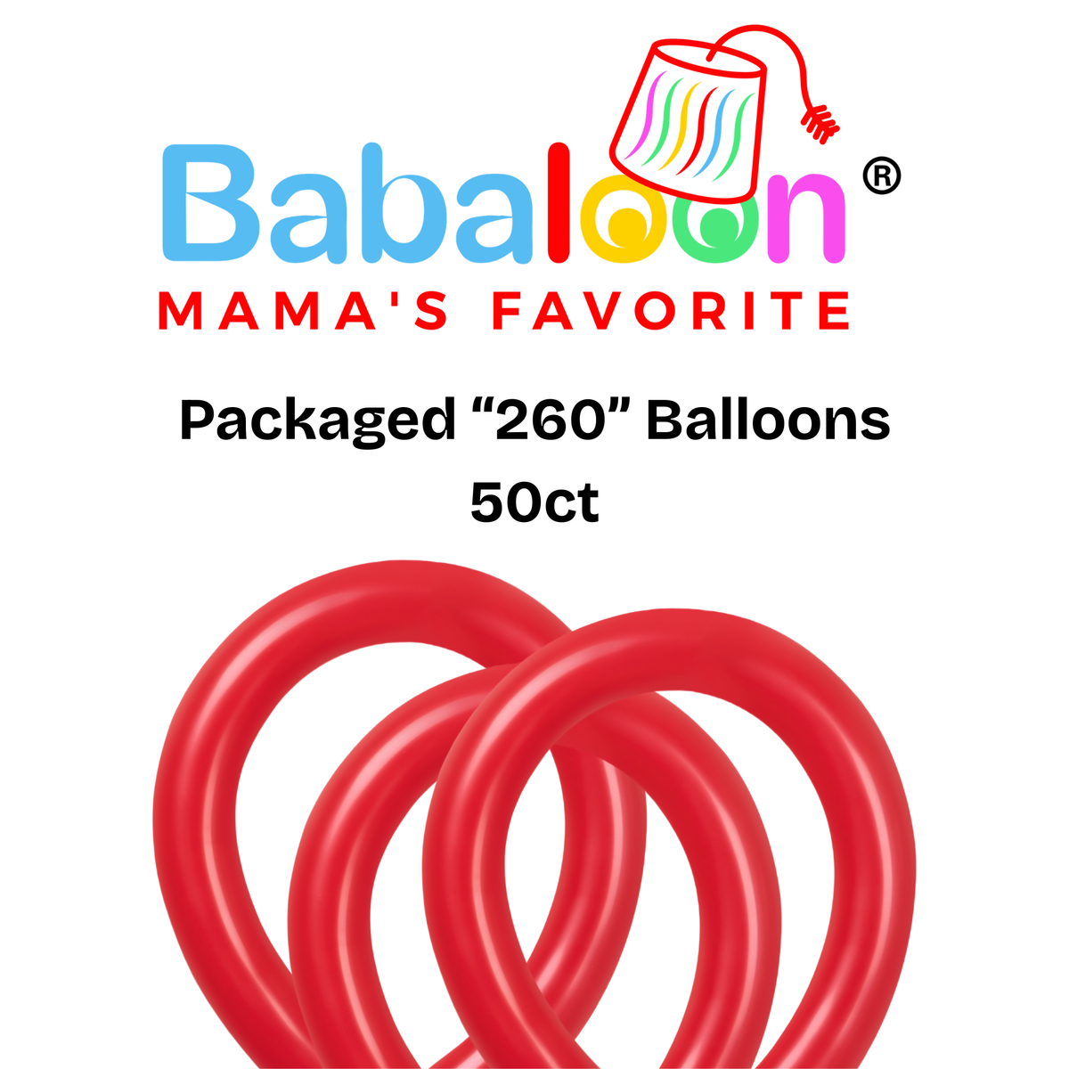 "260" Twist & Shape Balloons 50ct - Not Inflated