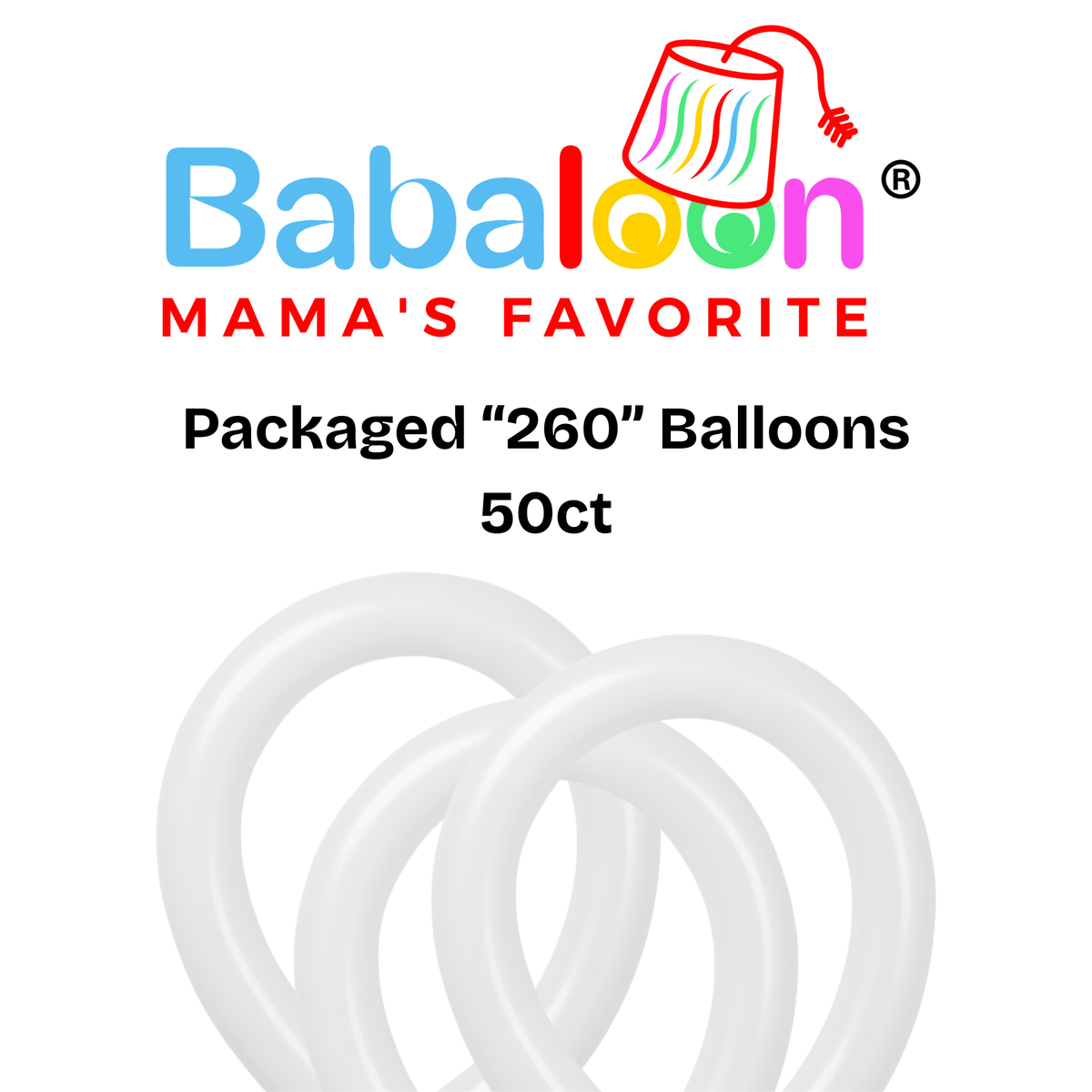 "260" Twist & Shape Balloons 50ct - Not Inflated