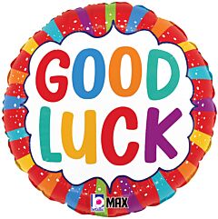 #495 Good Luck Color Burst 18in Printed Mylar