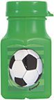 3D Soccer Mini Bubble Bottles 4ct