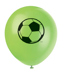 3D Soccer 12" Latex Balloons 8ct