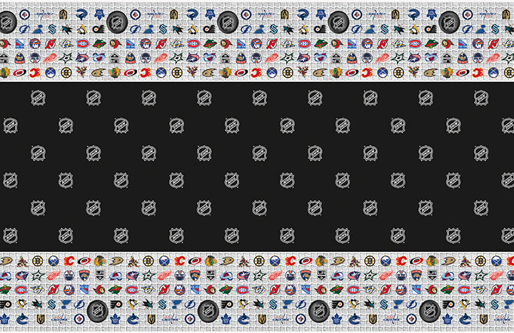 NHL Rectangular Plastic Table Cover 54in x 84in