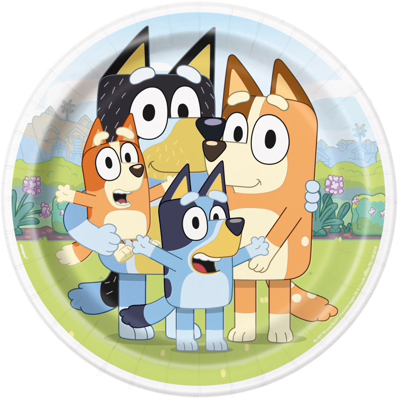 Bluey 9" Plates 8ct