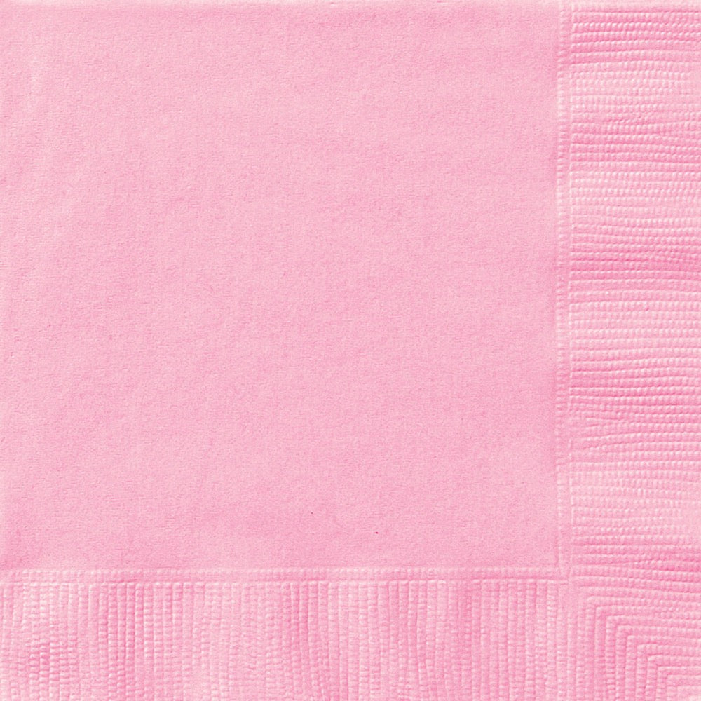 Light Pink Beverage Napkins