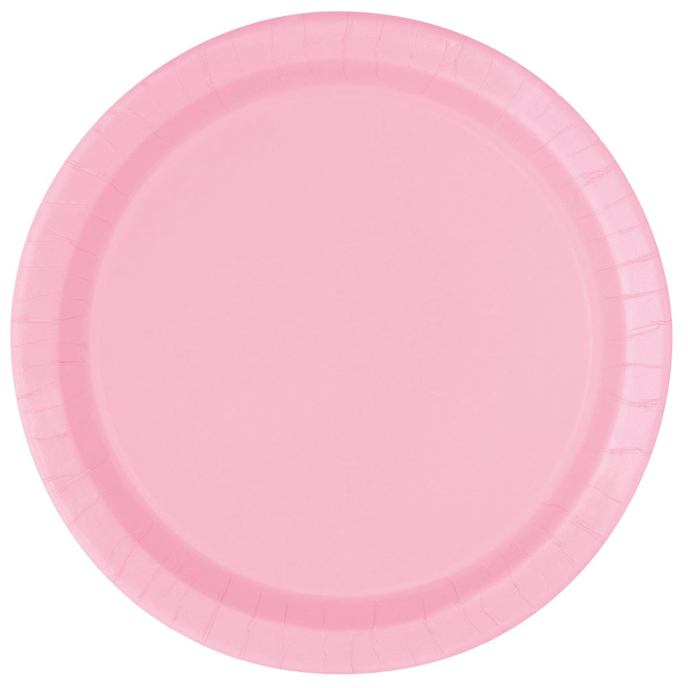 Light Pink Round 7in Dessert Plates