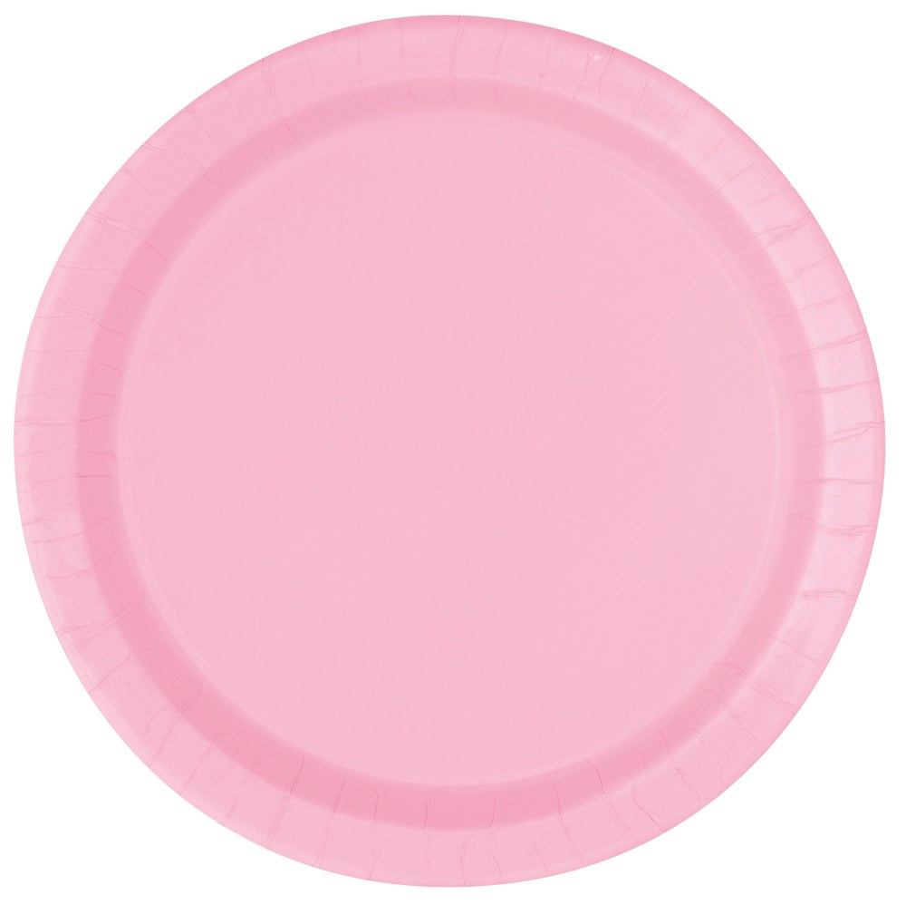 Light Pink Round 9in Lunch Plates