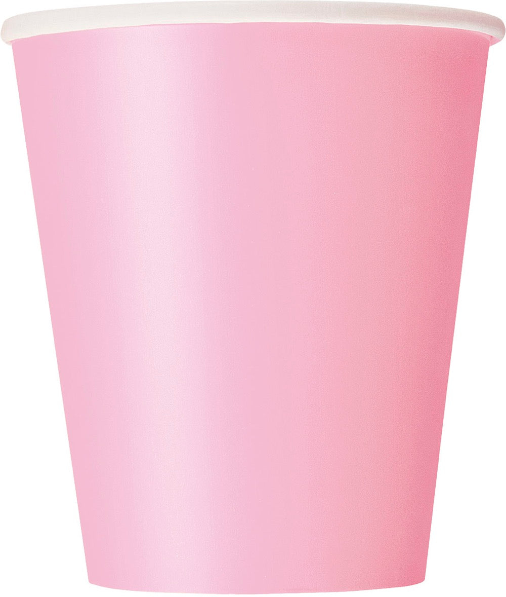 Light Pink 9oz Paper Cups 20ct