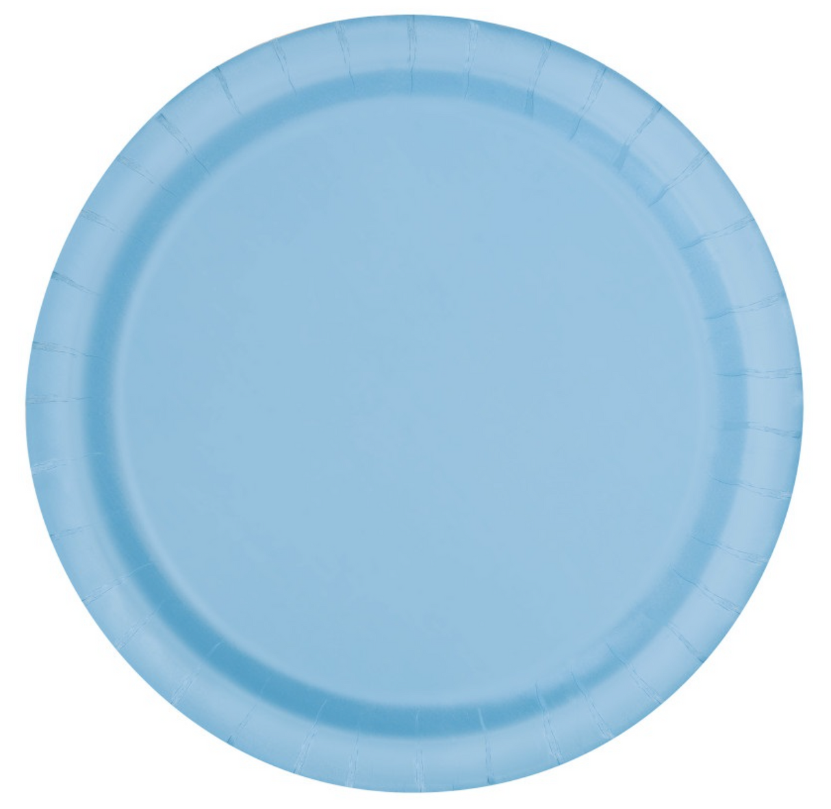 Powder Blue Round 7in Dessert Plates
