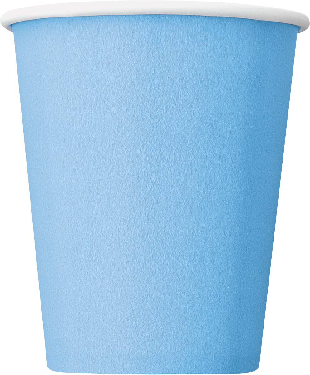 Powder Blue 9oz Paper Cups 20ct