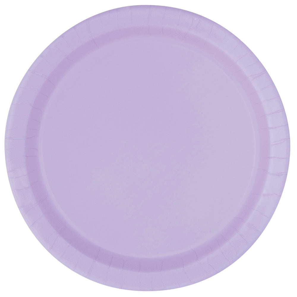 Lavender Round 9in Lunch Plates