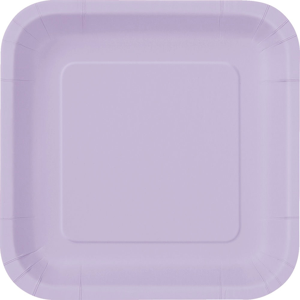 Lavender Square 7in Dessert Plates 16ct