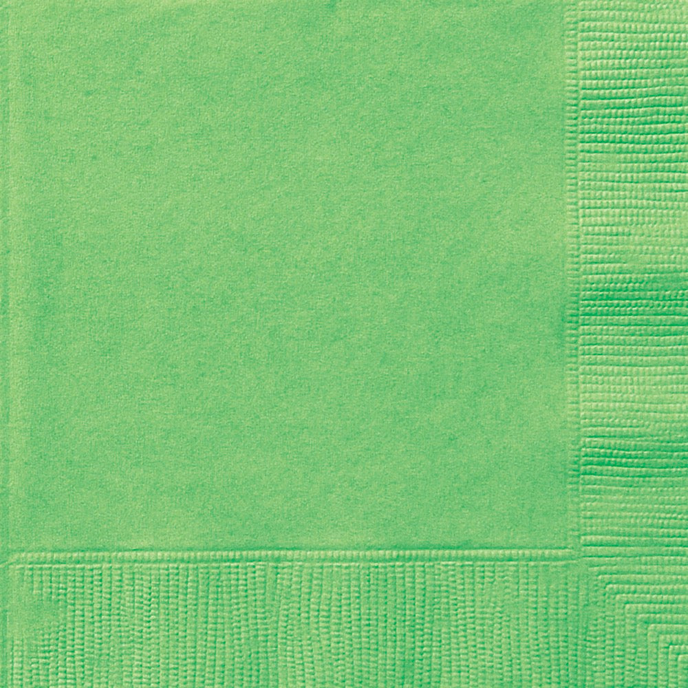 Lime Green Beverage Napkins 20ct