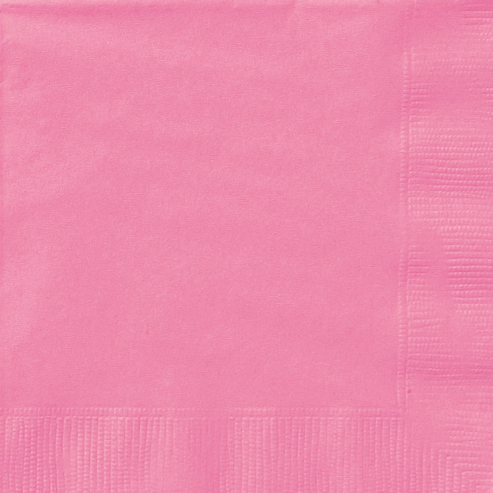 Hot Pink Beverage Napkins