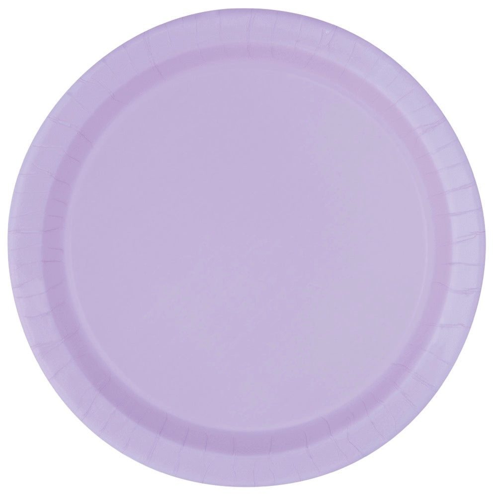 Lavender Round 7in Dessert Plates
