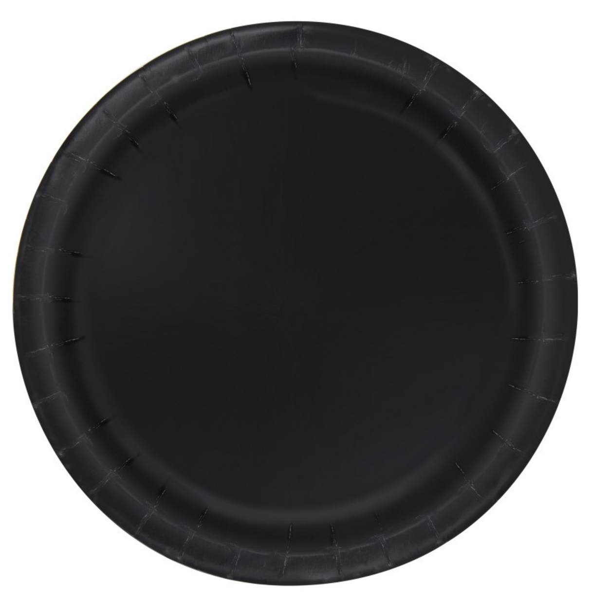 Black Round 7in Dessert Plates