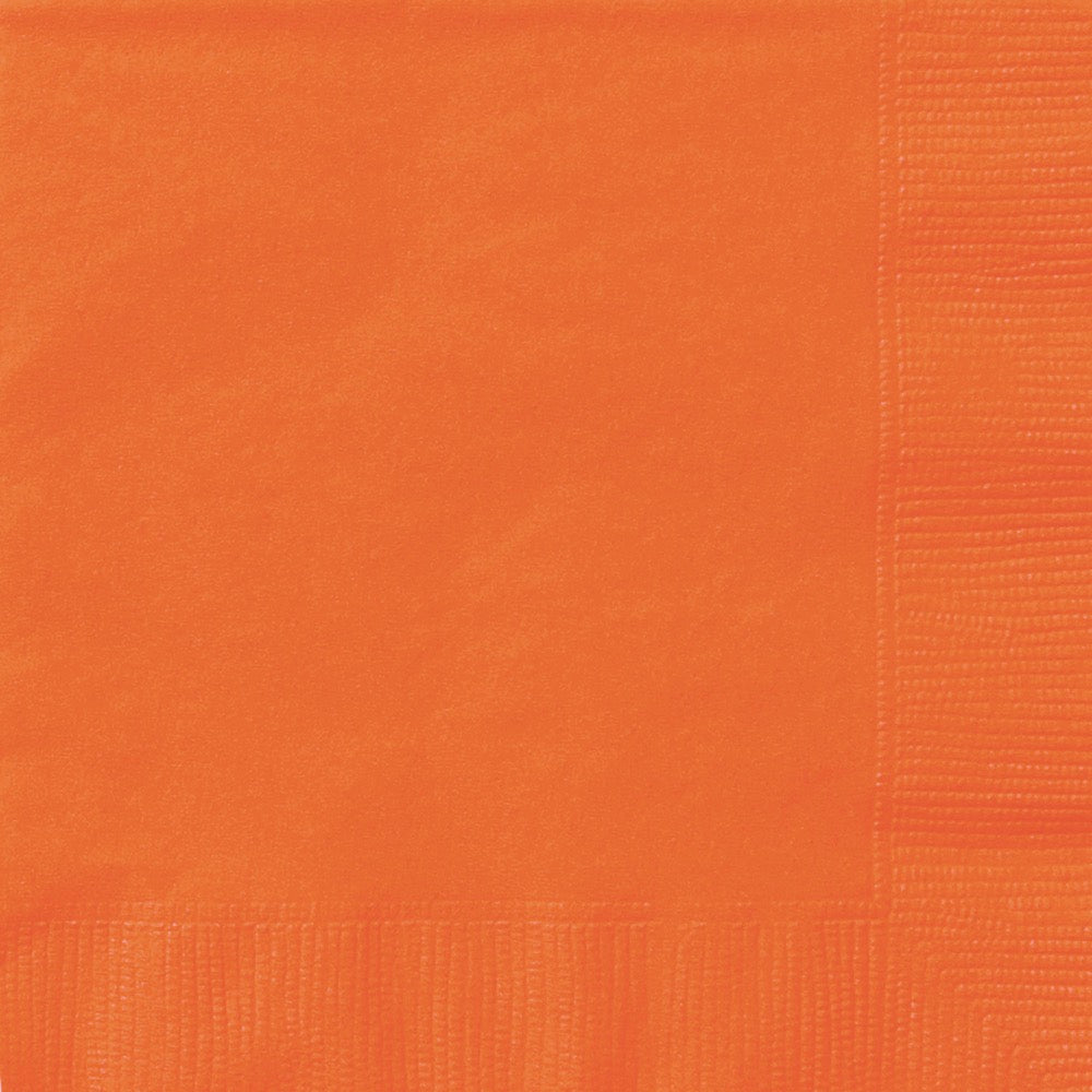 Orange Lunch Napkins