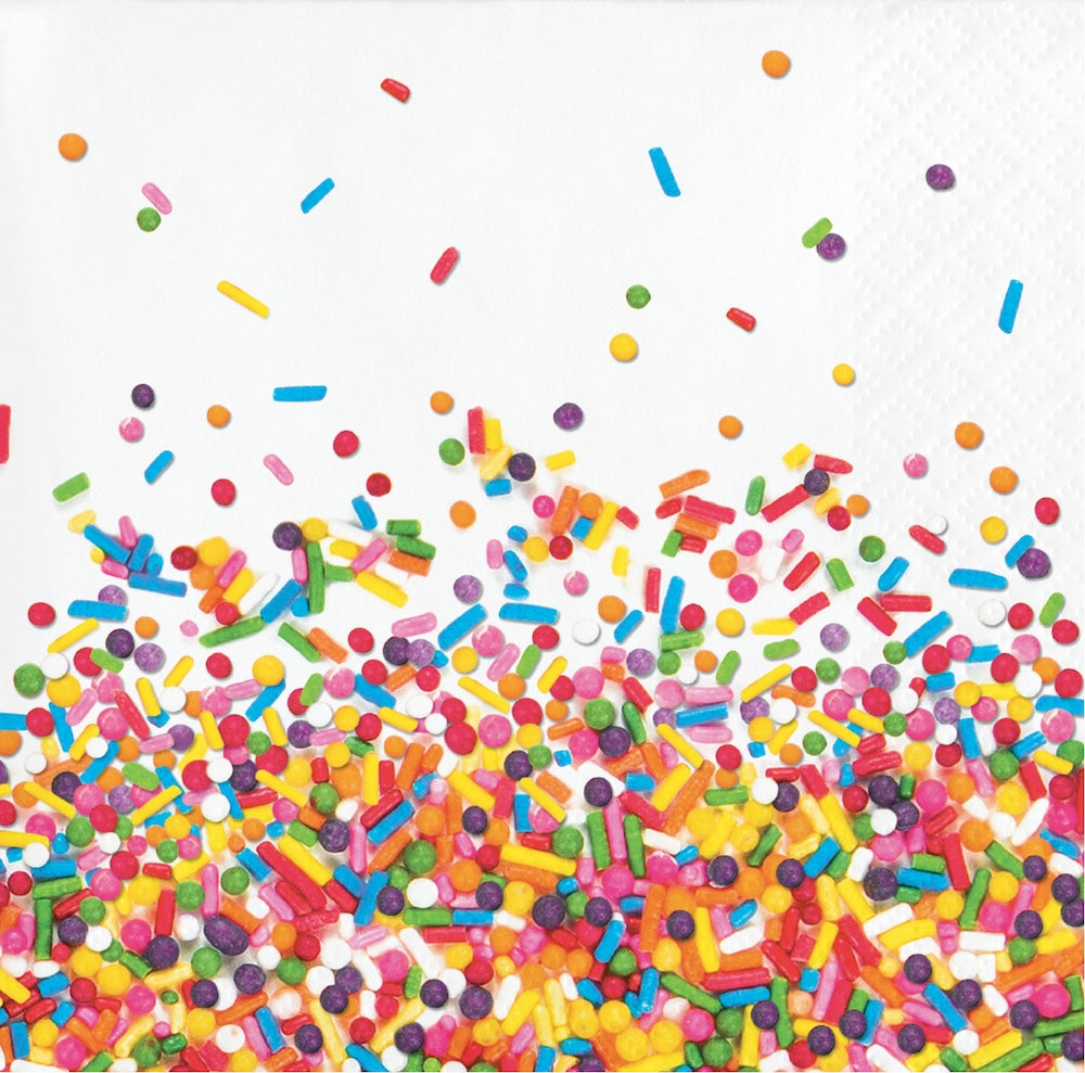 Confetti Sprinkles Beverage Napkins 16ct