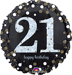 #359 Sparkling Celebration 21 18in Printed Mylar