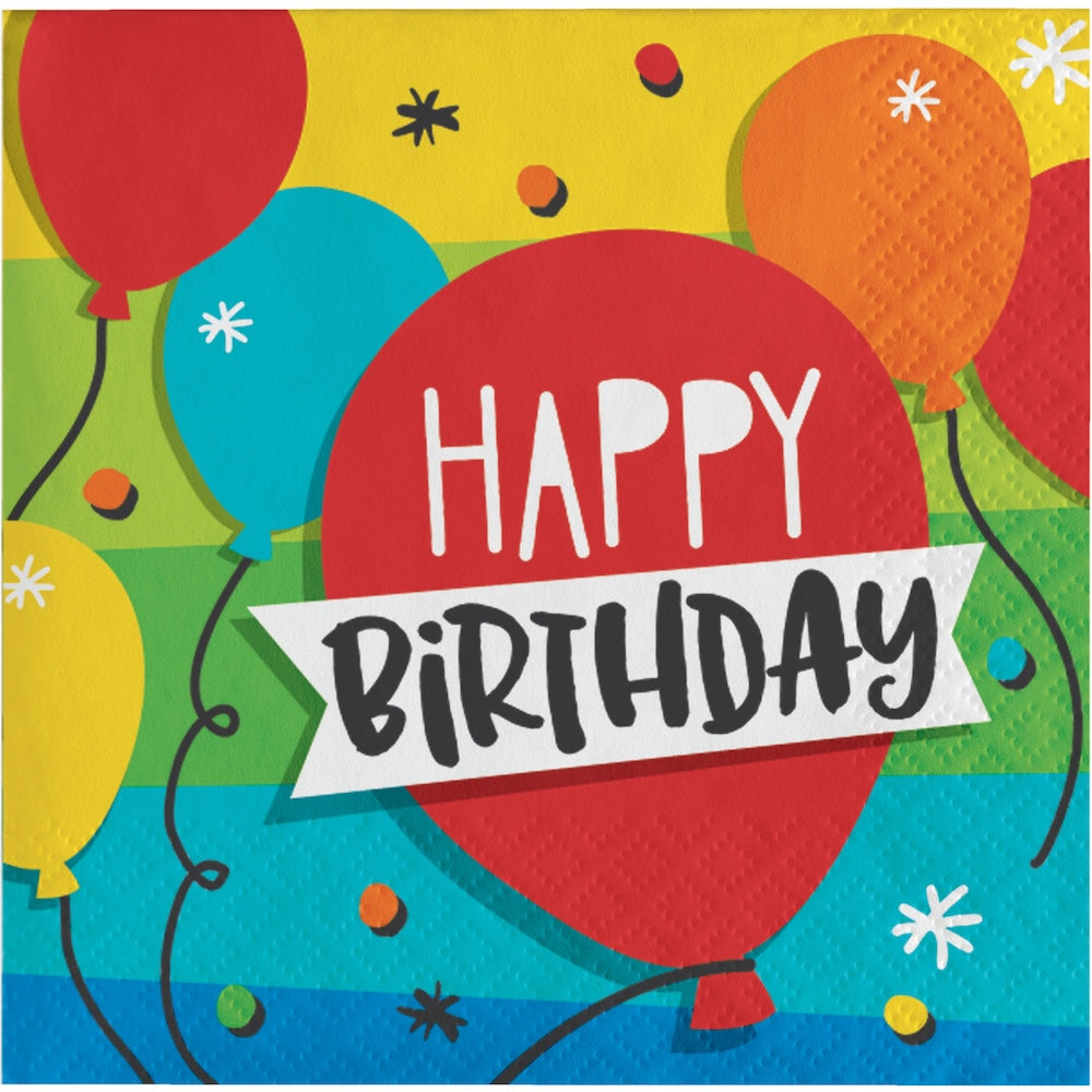 Hoppin' Birthday Cake Beverage Napkins 16ct