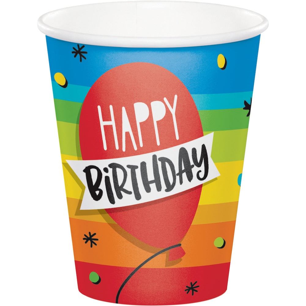 Hoppin' Birthday Cake 9oz Paper Cups
