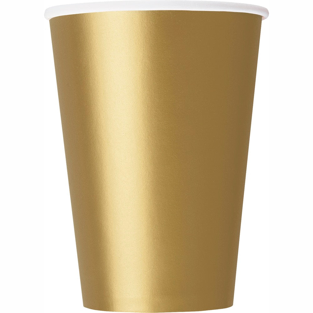 Gold 9oz Paper Cups 20ct