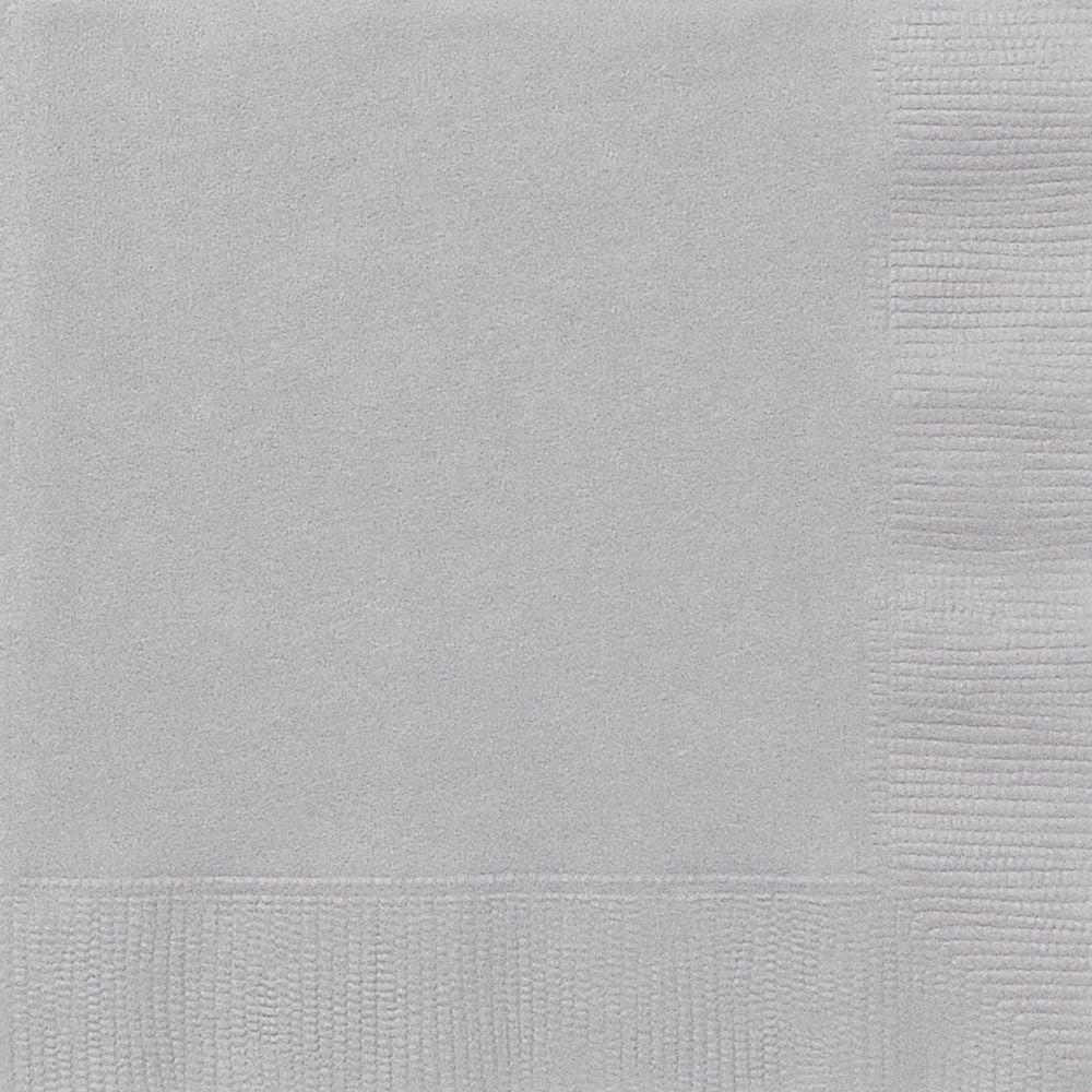Silver Lunch Napkins