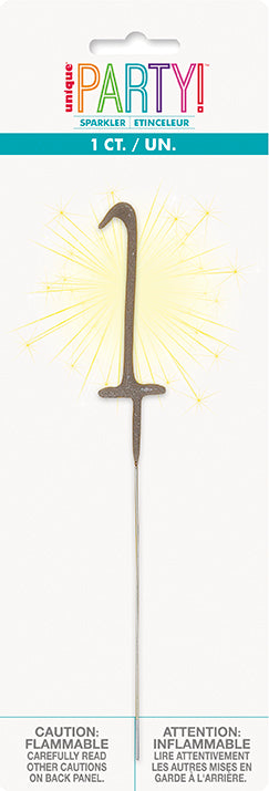 Sparkler Number Candle