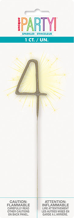 Sparkler Number Candle