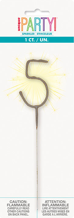 Sparkler Number Candle