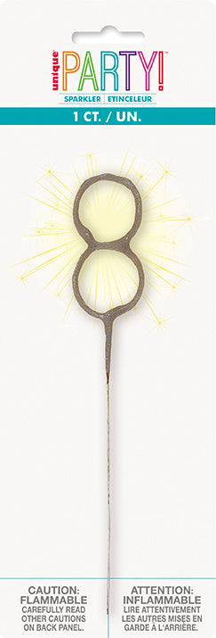 Sparkler Number Candle