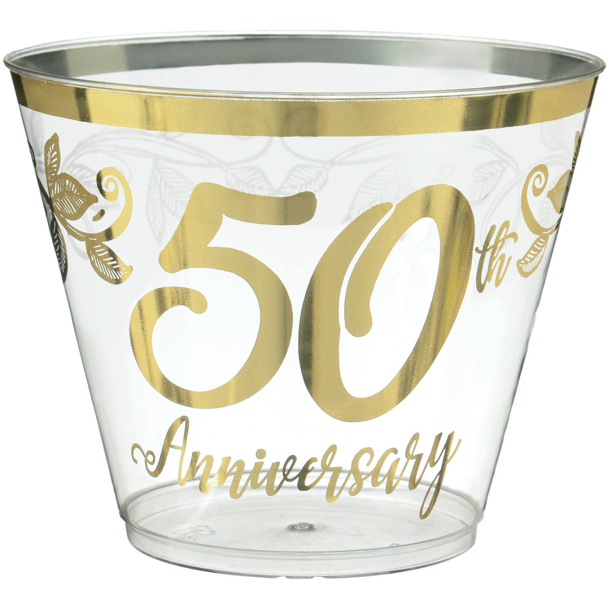 Happy 50th Anniversary Tumblers, 9oz 30ct