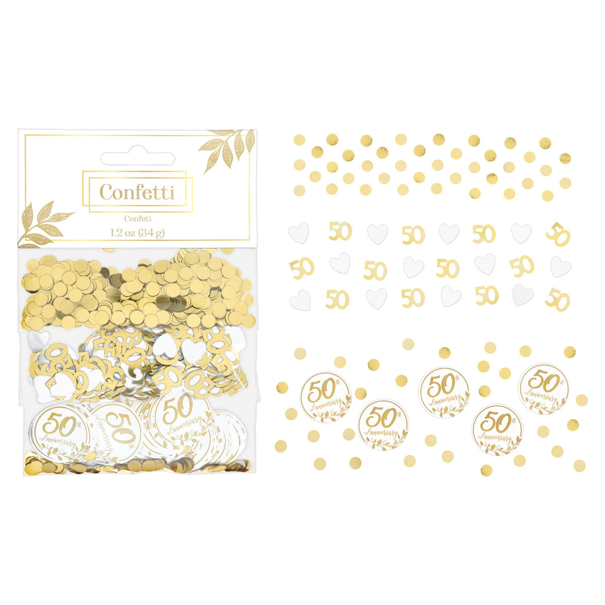 Happy 50th Anniversary Confetti
