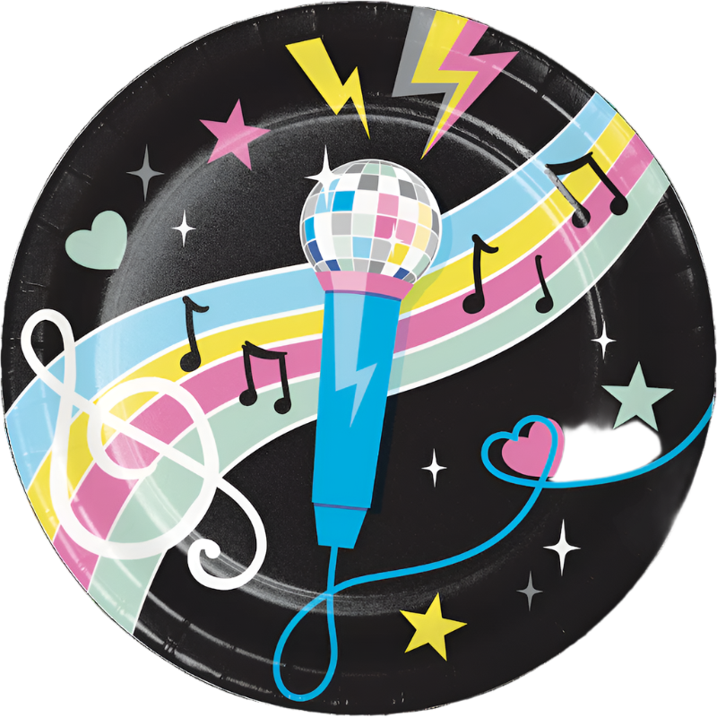 Birthday Beats 9in Plates 8ct