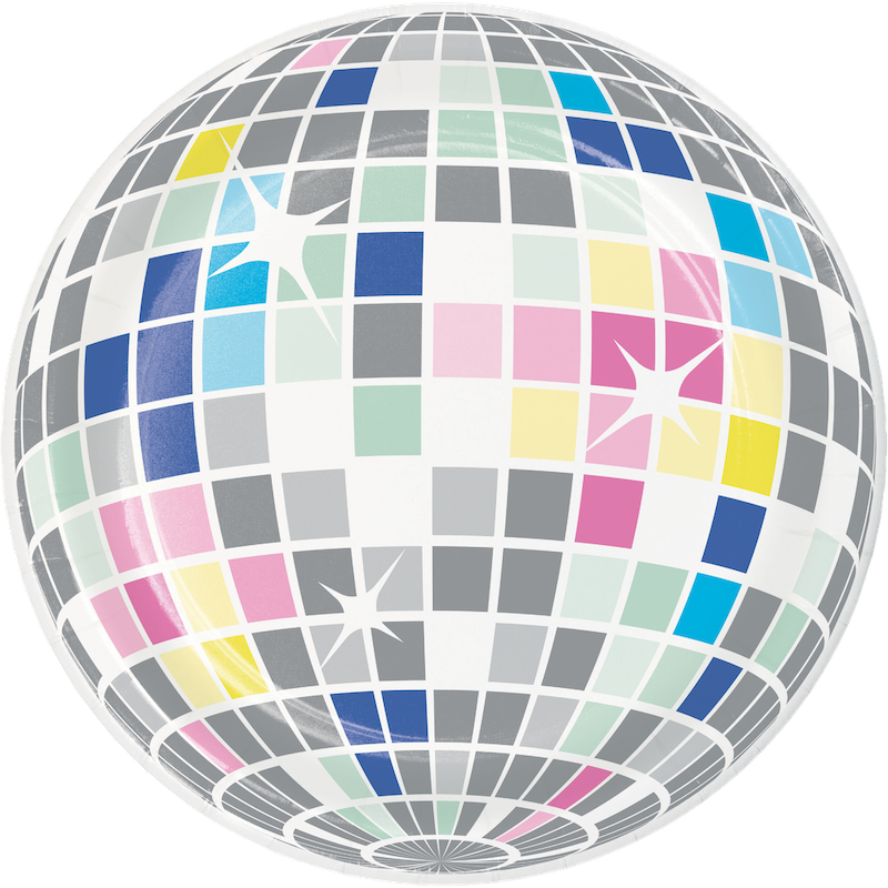 Birthday Beats 7in Plates 8ct, Disco