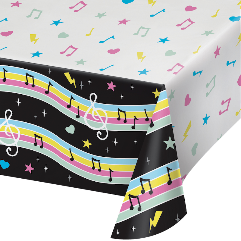 Birthday Beats Tablecover, Paper 54"x96"