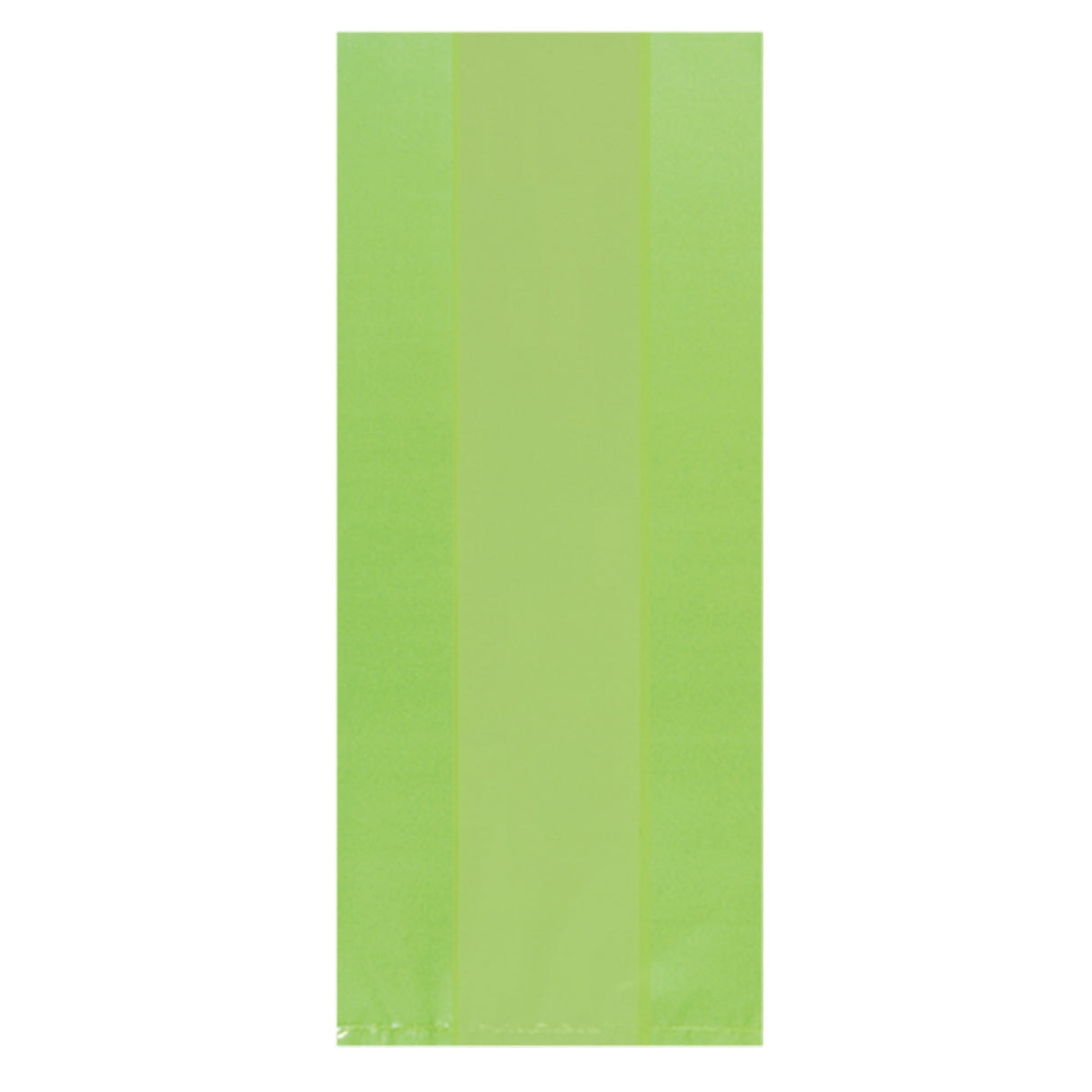 Kiwi Small Cello Party Bags - 4in x 9.5in x 2in - 25ct