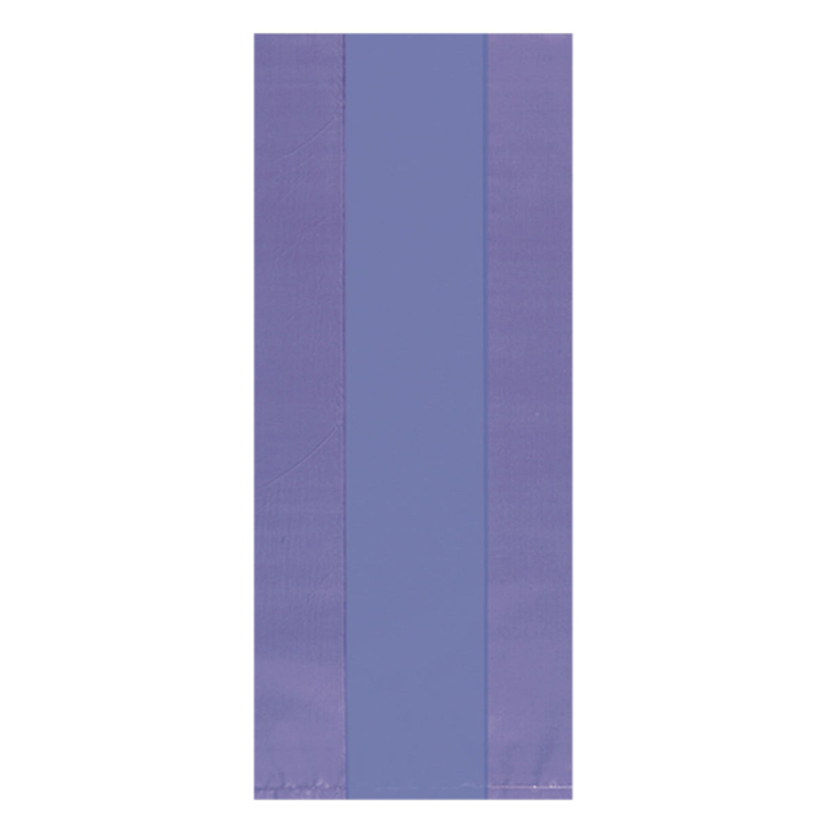 New Purple Large Cello Party Bags - 5in x 11.5in x 3in - 25ct