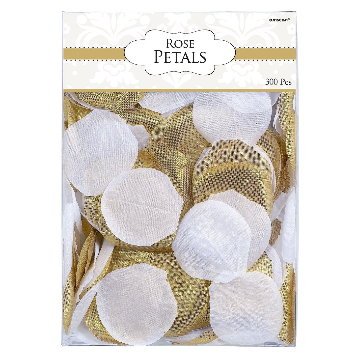 Fabric Confetti Petals - Gold/White 300ct