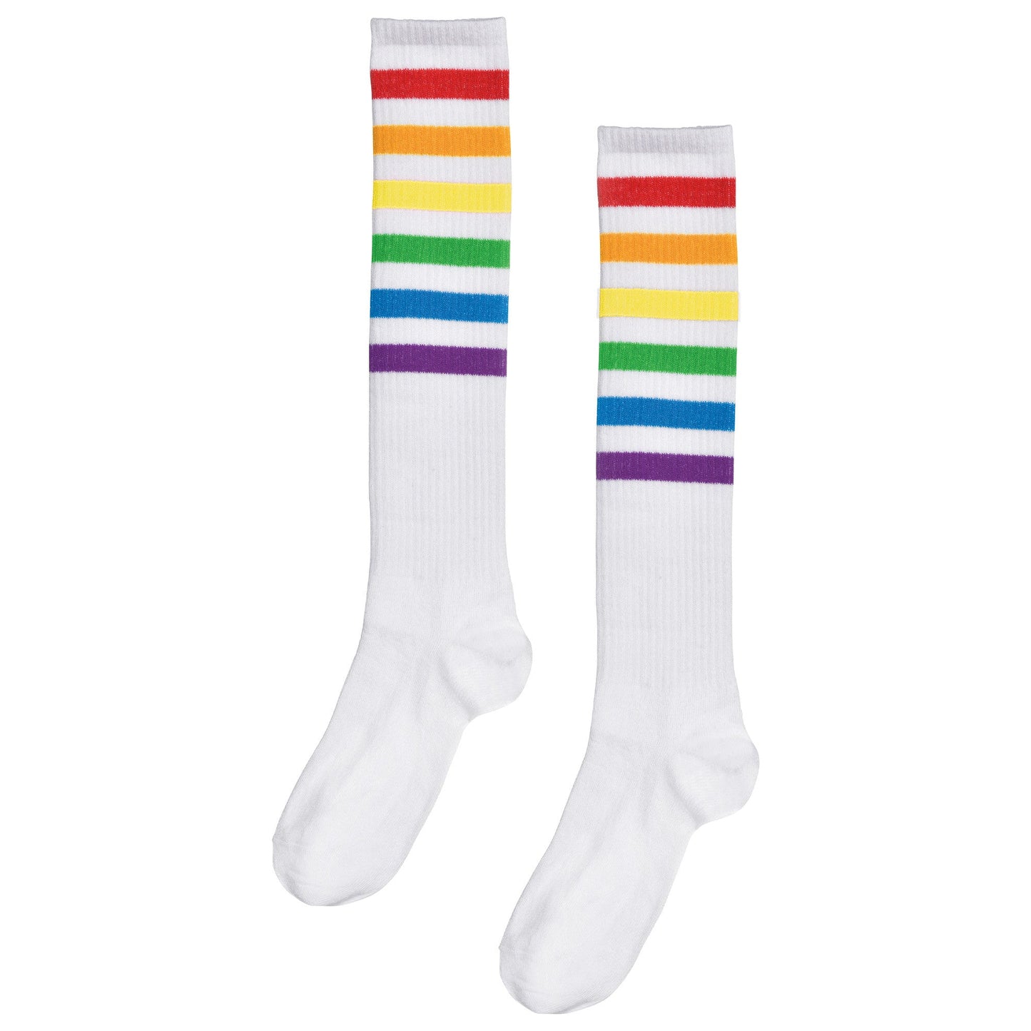 Rainbow Stripe Knee Socks