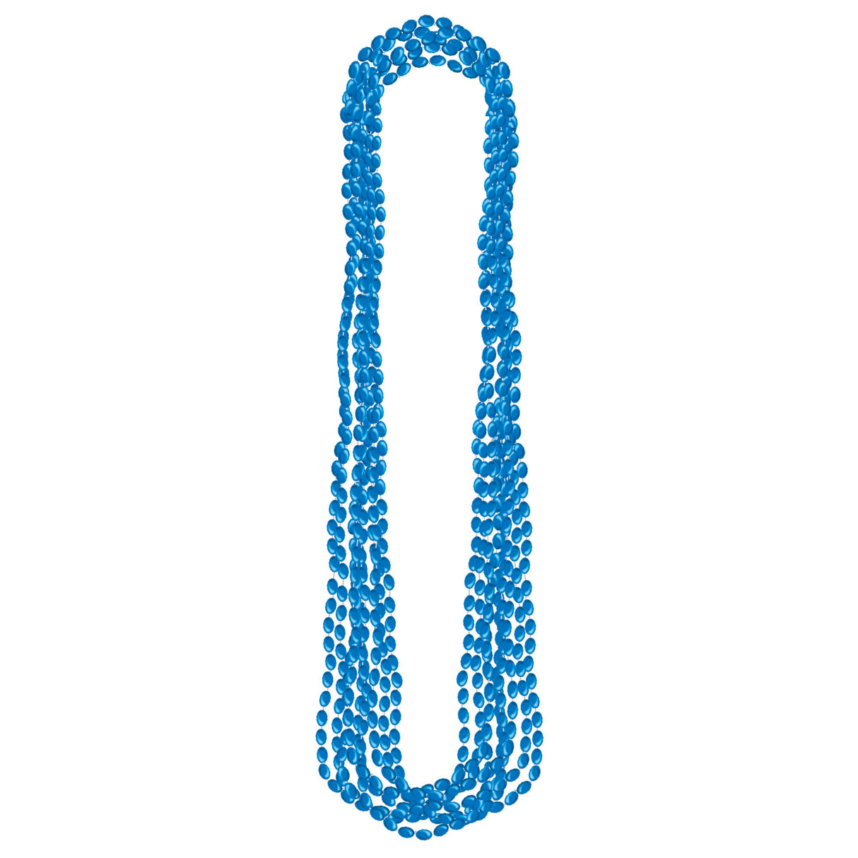 Blue Metallic Bead Necklaces 8ct