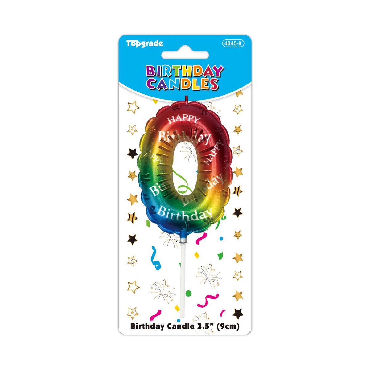 Birthday "Balloon" Number Candle 3.5in