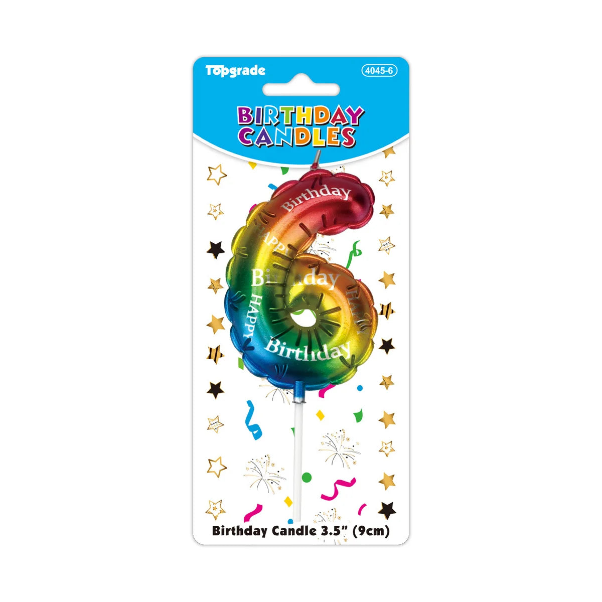 Birthday "Balloon" Number Candle 3.5in