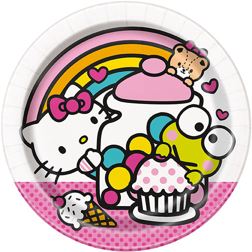 Hello Kitty And Friends 7" Plates 8ct