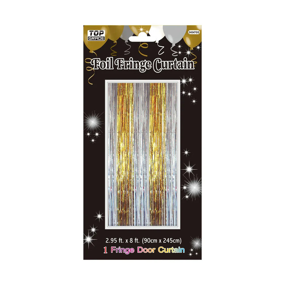 Foil Fringe Multi Color Curtain 3ft x 8ft